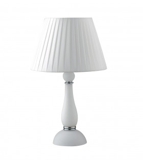 ALFIERE Table Lamp with Round Tapered Shade White 32x54cm-1