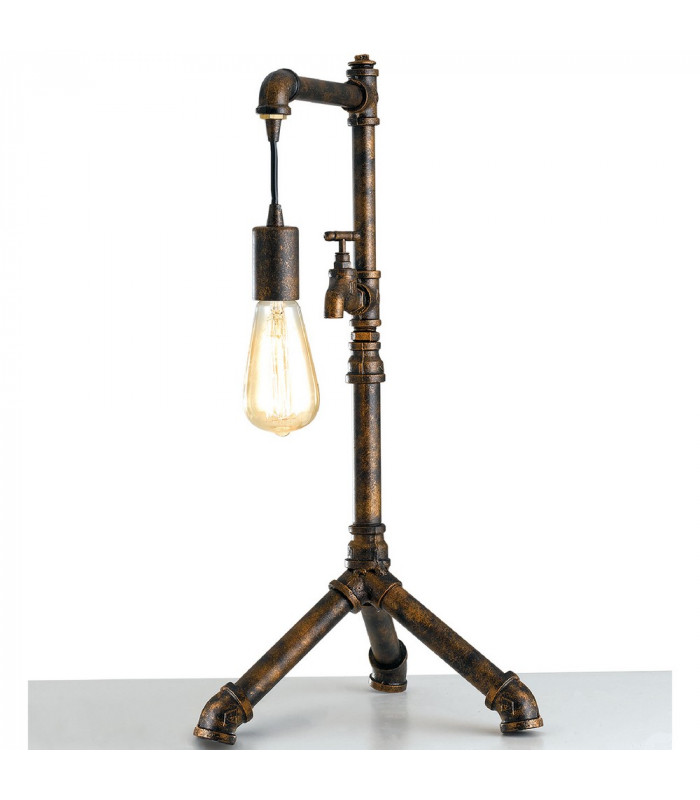 AMARCORD Industrial Table Lamp Rust 41x61x30cm