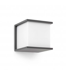 1 Light Outdoor Wall Light Dark Grey IP44, E27 - 1