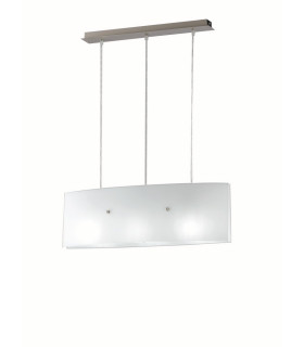 AMSTERDAM 3 Light Straight Bar Pendant Ceiling Light White 63x20cm-1