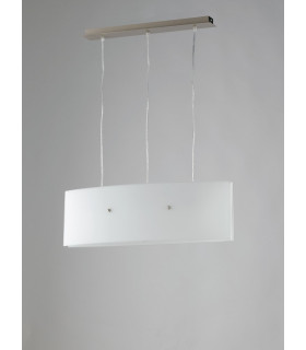 AMSTERDAM 3 Light Straight Bar Pendant Ceiling Light White 63x20cm-2