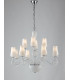 ANGEL 12 Light Chandeliers with Shades White 80x70cm-1