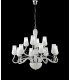 ANGEL 12 Light Chandeliers with Shades White 80x70cm-3