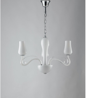 ANGEL 3 Light Multi Arm Pendant Ceiling Light White 3xE14 64x45cm-1