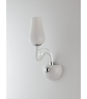 ANGEL Wall Lamp with Glass Shades White 13x35x22cm-1