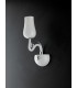 ANGEL Wall Lamp with Glass Shades White 13x35x22cm-2