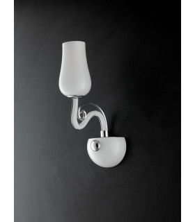 ANGEL Wall Lamp with Glass Shades White 13x35x22cm-2