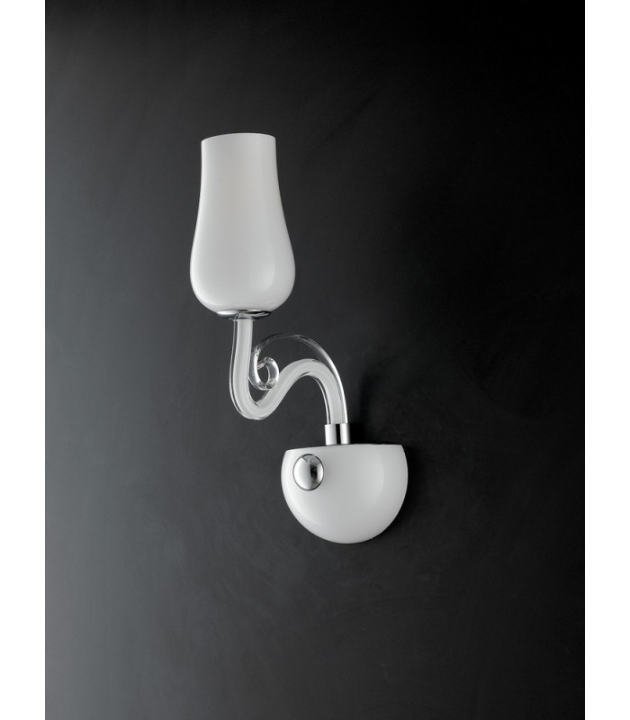 ANGEL Wall Lamp with Glass Shades White 13x35x22cm-2