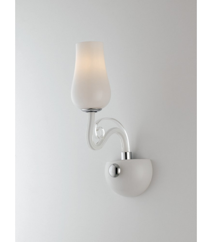 ANGEL Wall Lamp with Glass Shades White 13x35x22cm-3