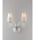 ANGEL Wall Lamp with 2 Light Glass Shades White 34x35x18cm-3