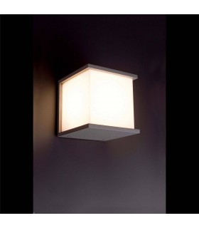 1 Light Outdoor Wall Light Dark Grey IP44, E27 - 2