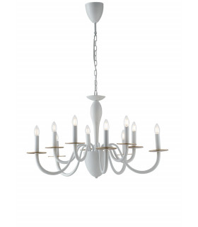 ARMSTRONG 10 Light Chandeliers White 14cm