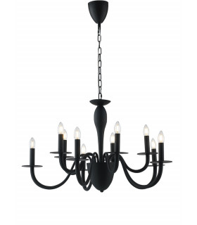 ARMSTRONG 10 Light Chandeliers Black 92x53cm-1