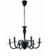 ARMSTRONG 6 Light Chandeliers Black 78x53cm