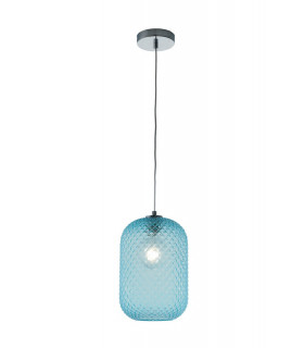 ASHFORD Dome Pendant Ceiling Light Blue 20x34.5cm-1