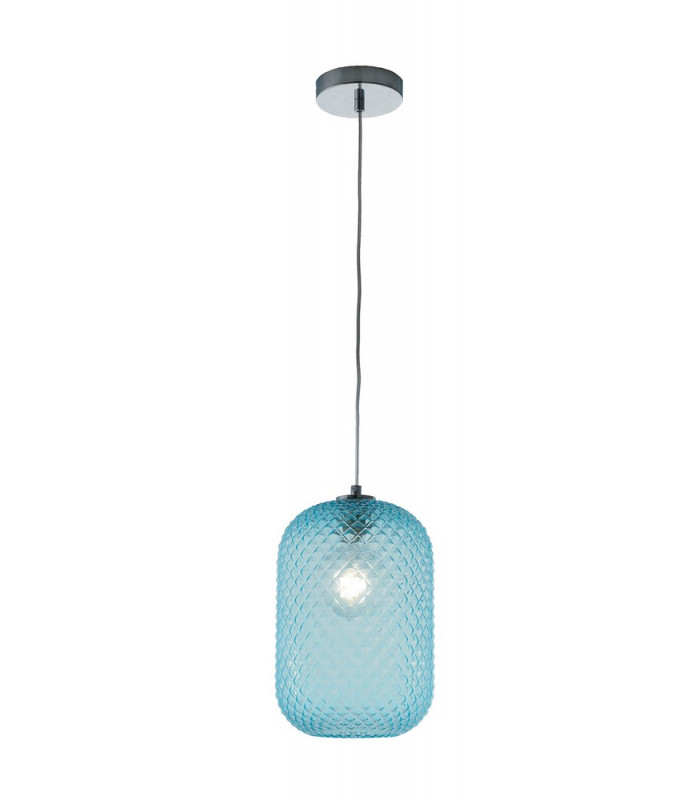 ASHFORD Dome Pendant Ceiling Light Blue 20x34.5cm-1