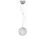ASTRA Pendant Ceiling Light Chrome Crystals 20x22cm