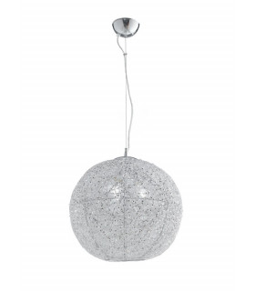 ASTRA 3 Light Dome Pendant Ceiling Light Chrome Crystals 45x47cm-1