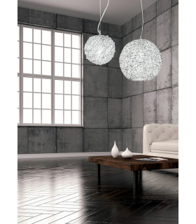 ASTRA 3 Light Dome Pendant Ceiling Light Chrome Crystals 45x47cm-2