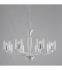AURORA 8 Light Chandeliers with Shades Transparent 79.2x48cm-1