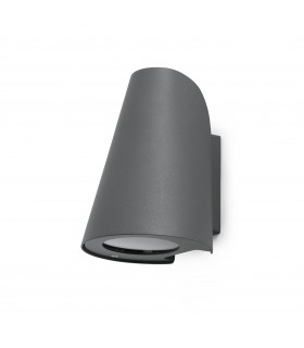 1 Light Outdoor Wall Light Dark Grey IP44, E27 - 1
