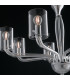 AURORA 8 Light Chandeliers with Shades Transparent 79.2x48cm-3