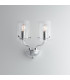 AURORA Wall Lamp with 2 Light Glass Shades Transparent 31x24x17cm