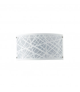 BATIK 2 Light Flush Wall Light White 32x17x9cm-1