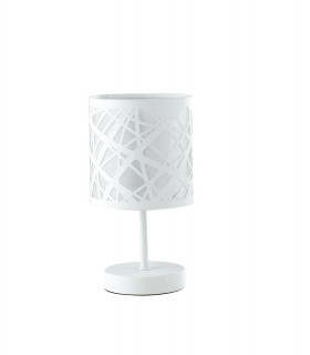 BATIK Table Lamp with Round Shade White 13x19cm-1