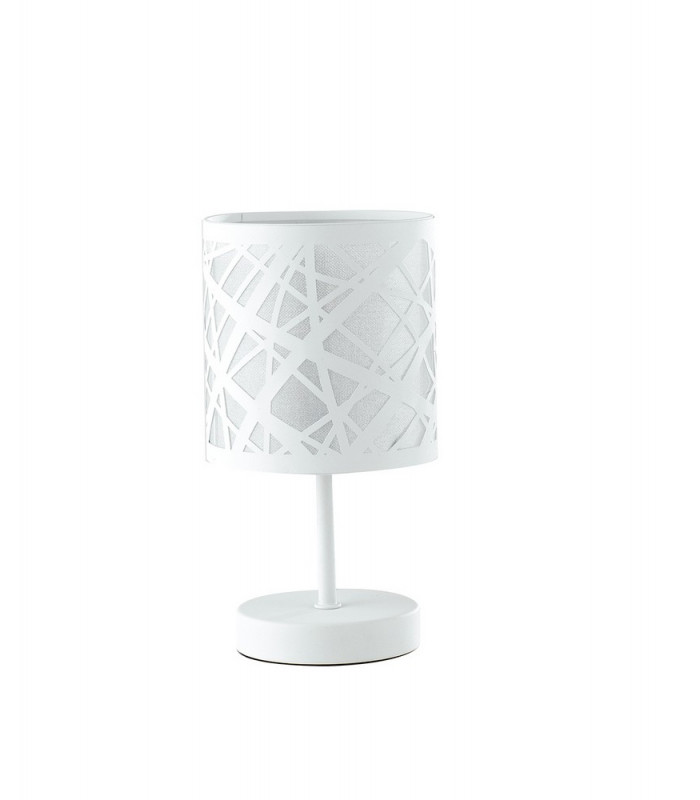 BATIK Table Lamp with Round Shade White 13x19cm-1