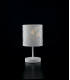 BATIK Table Lamp with Round Shade White 13x19cm-2