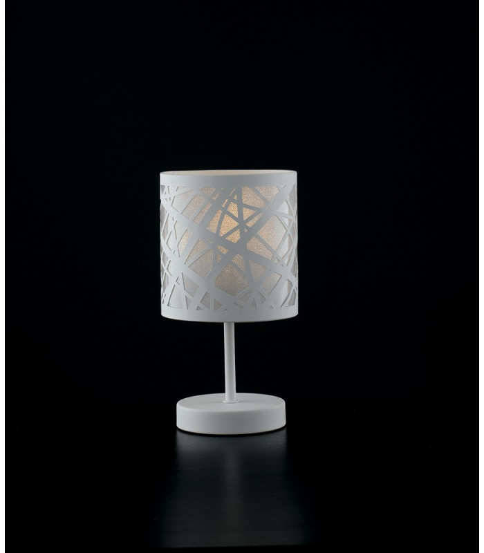 BATIK Table Lamp with Round Shade White 13x19cm-2
