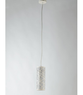 BATIK Slim Pendant Ceiling Light White 35x22cm-2