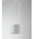 BATIK Cylindrical Pendant Ceiling Light White 35x22cm-2