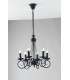 BEATRICE 6 Light Chandeliers Anthracite 50x52cm-1