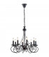 BEATRICE 8 Light Chandeliers Anthracite 63x57cm