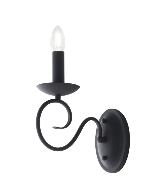 BEATRICE Candle Wall Light Anthracite 11x15.5x25cm