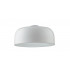 BISTROT Cylindrical Semi Flush Ceiling Light White 38x19.5cm