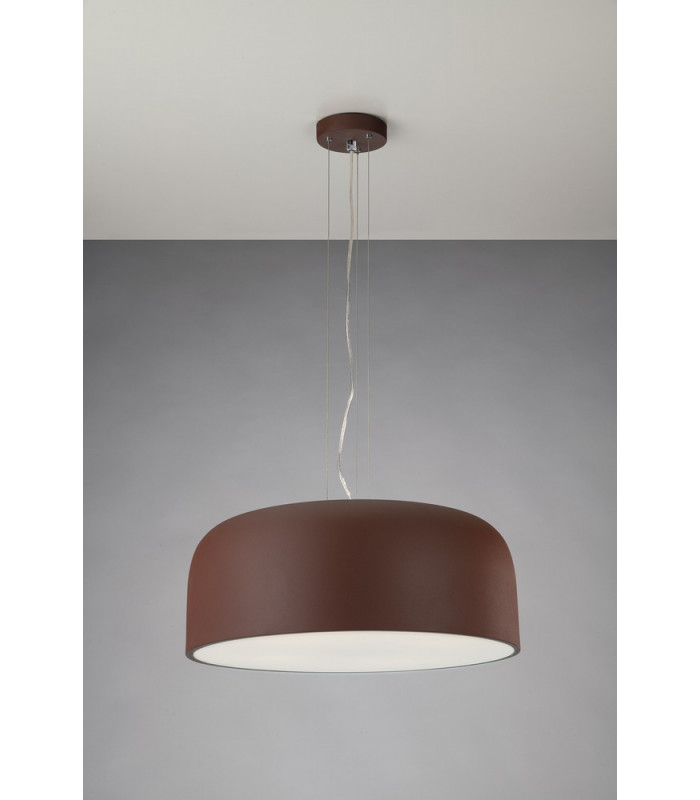 BISTROT 4 Light Dome Pendant Ceiling Light Bronze 52x22cm-3