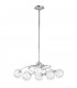 BLOG 6 Light Multi Arm Pendant Ceiling Light Chrome 72x72cm-2