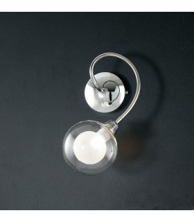 BLOG Wall Lamp with Glass Shades Chrome 18x24x15cm-2