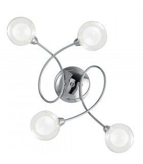 BLOG 4 Light Multi Arm Semi Flush Ceiling light Chrome 60x44x19cm-1