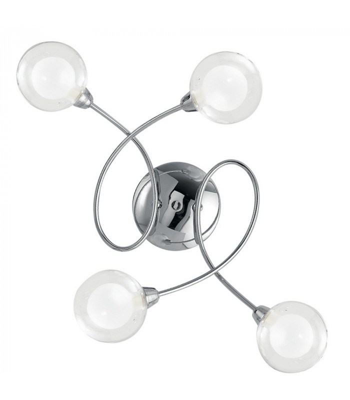 BLOG 4 Light Multi Arm Semi Flush Ceiling light Chrome 60x44x19cm-1