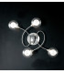 BLOG 4 Light Multi Arm Semi Flush Ceiling light Chrome 60x44x19cm-2