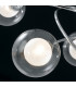 BLOG 4 Light Multi Arm Semi Flush Ceiling light Chrome 60x44x19cm-3