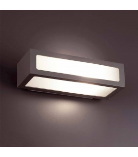 1 Light Outdoor Wall Light Dark Grey IP54, E27 - 2