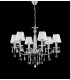 BOEME 6 Light Chandeliers with Shades Chrome Crystals And 68cm-1