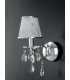 BOEME Wall Lamp with Shade Chrome Crystals And 16x34cm