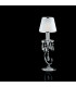BOEME Table Lamp with Round Tapered Shade Chrome Crystals And 16x44cm-1
