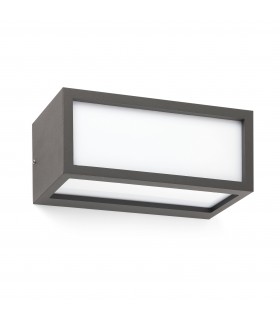 1 Light Outdoor Wall Light Dark Grey IP54, E27 - 1